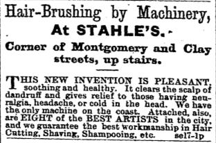 Hair-Brushing by Machinery.